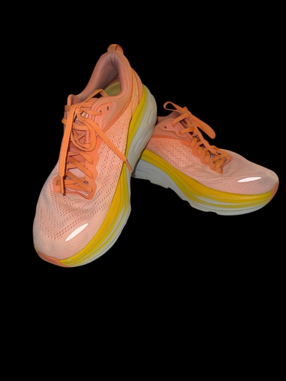 Hoka Bondi 8 - Shell Coral and Peach Parfait Size 11B - Picture 3 of 7